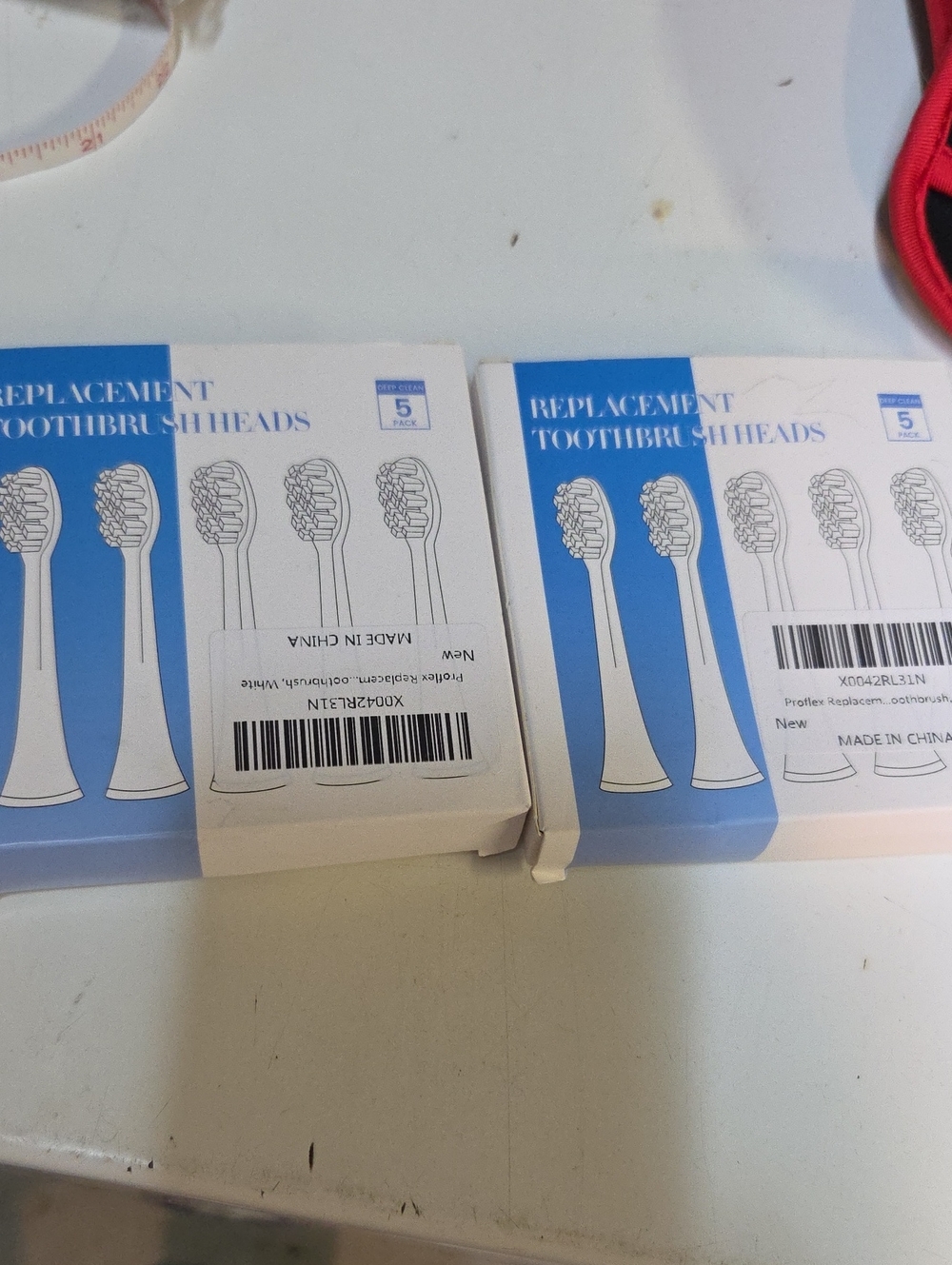 Replacement Toothbrush Heads - White and Blue (2 Packs) 9 Pieces NWT ✨️5/$30
